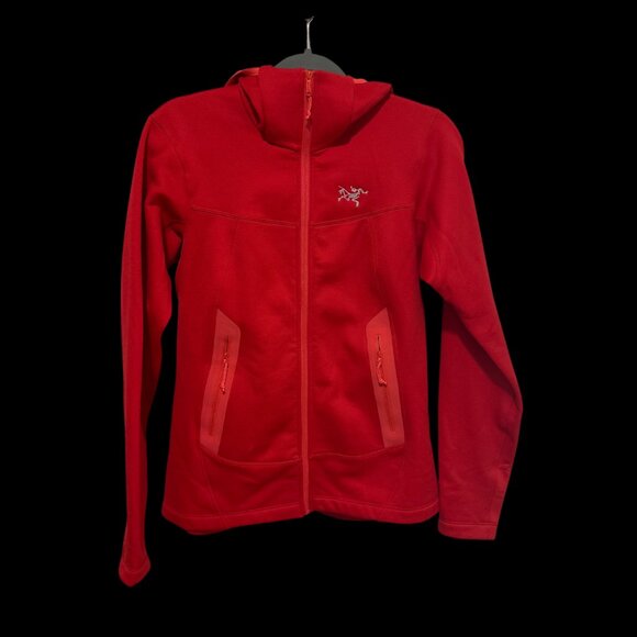 Arc’teryx Women’s Arenite Hoody Flamenco Red Full Zip Fleece Lined - MEDIUM - Picture 1 of 2